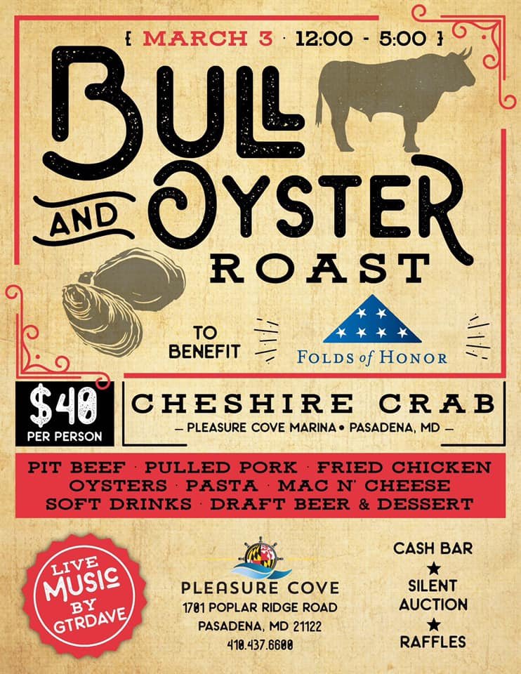 Bull & Oyster Roast to Benefit Folds of Honor Pasadena